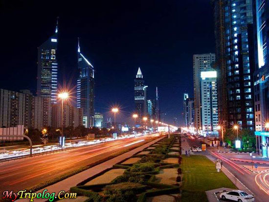 அழகிய துபாய் பாகம் 03. Dubai-streets-at-night-uae