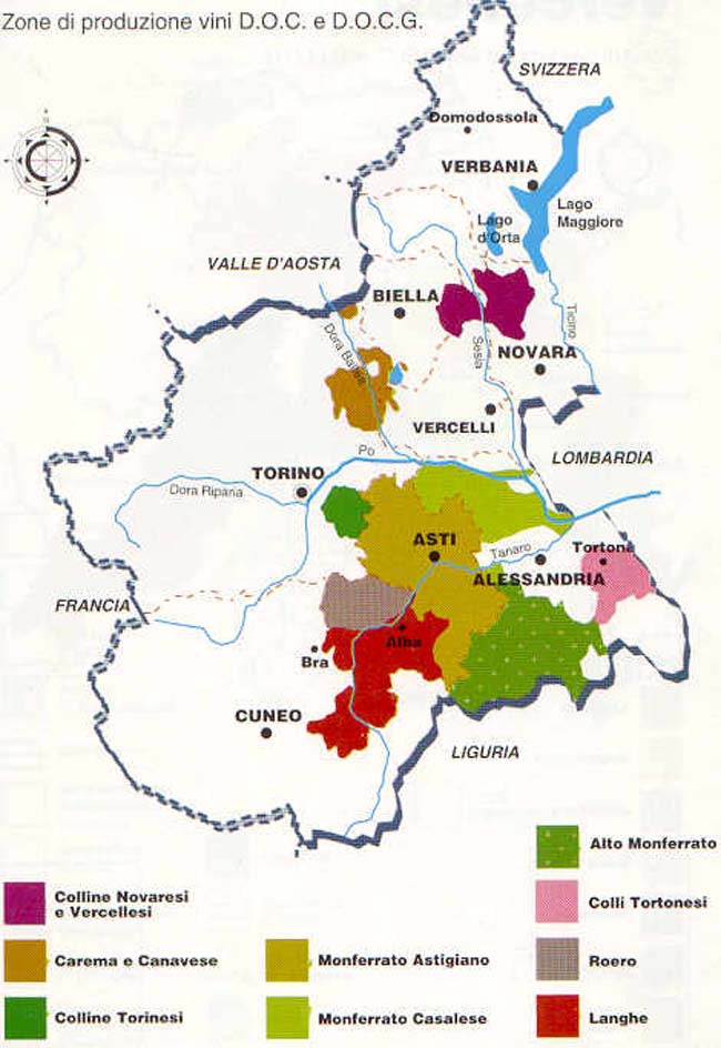 [Italie] - Les vignobles et caves du Piémont Mappapiemonte