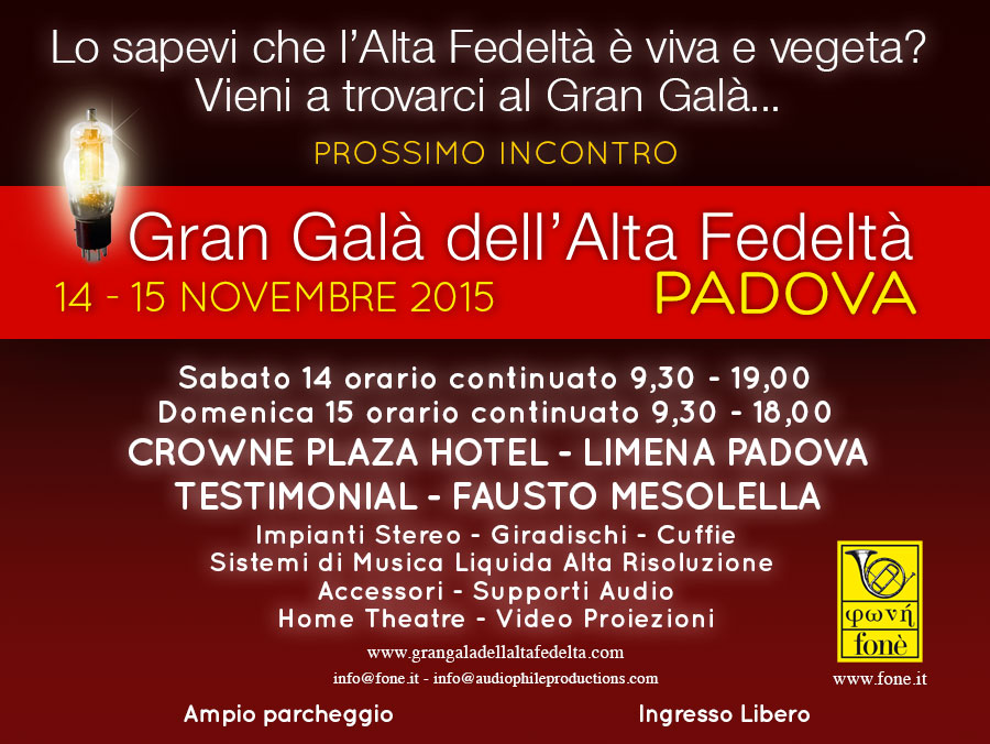 Gran galà dell'alta fedeltà - Padova GGAF2015-PD