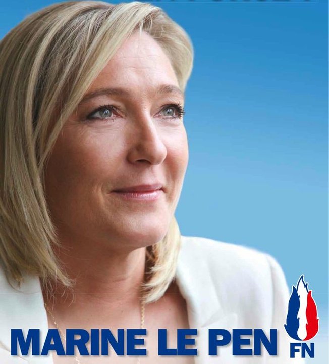 Antisemitizam u Europi u porastu.......... Marine-le-pen-fond-bleu