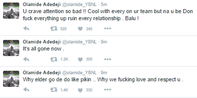 f**k You Don Jazzy, f**k Your Whole Generation I Am Not D’banj – Olamide Blast Don Jazzy On Twitter 4