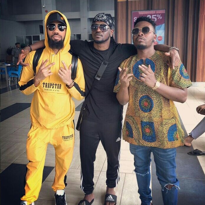 Olamide, Phyno And Paul Okoye Hangout Together (Photo) Ol