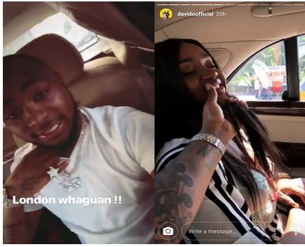 Davido - Watch  Video Of Davido and His Girlfriend  Chioma Chilling in London 1-91