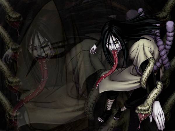 Orochimaru e sua lingua Orochimaru