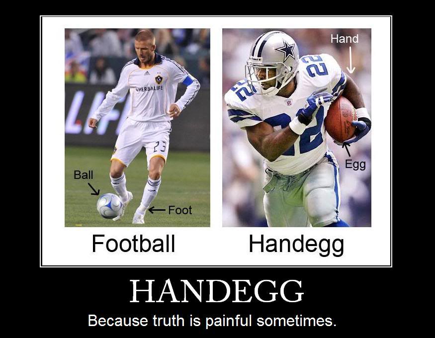 Soccer or Football Football-handegg