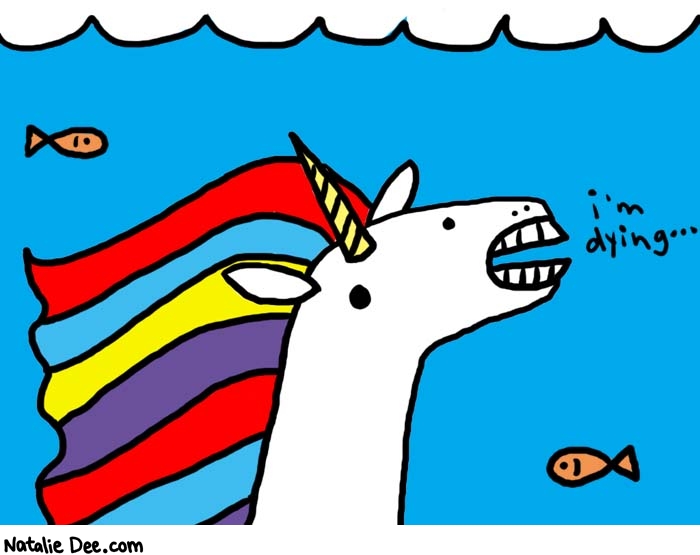 Post funny comics O: Underwater-unicorn