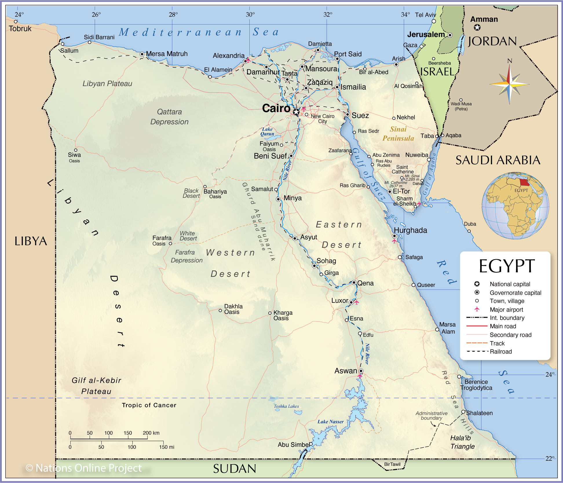 خريطة مصر السياسية Egypt_map