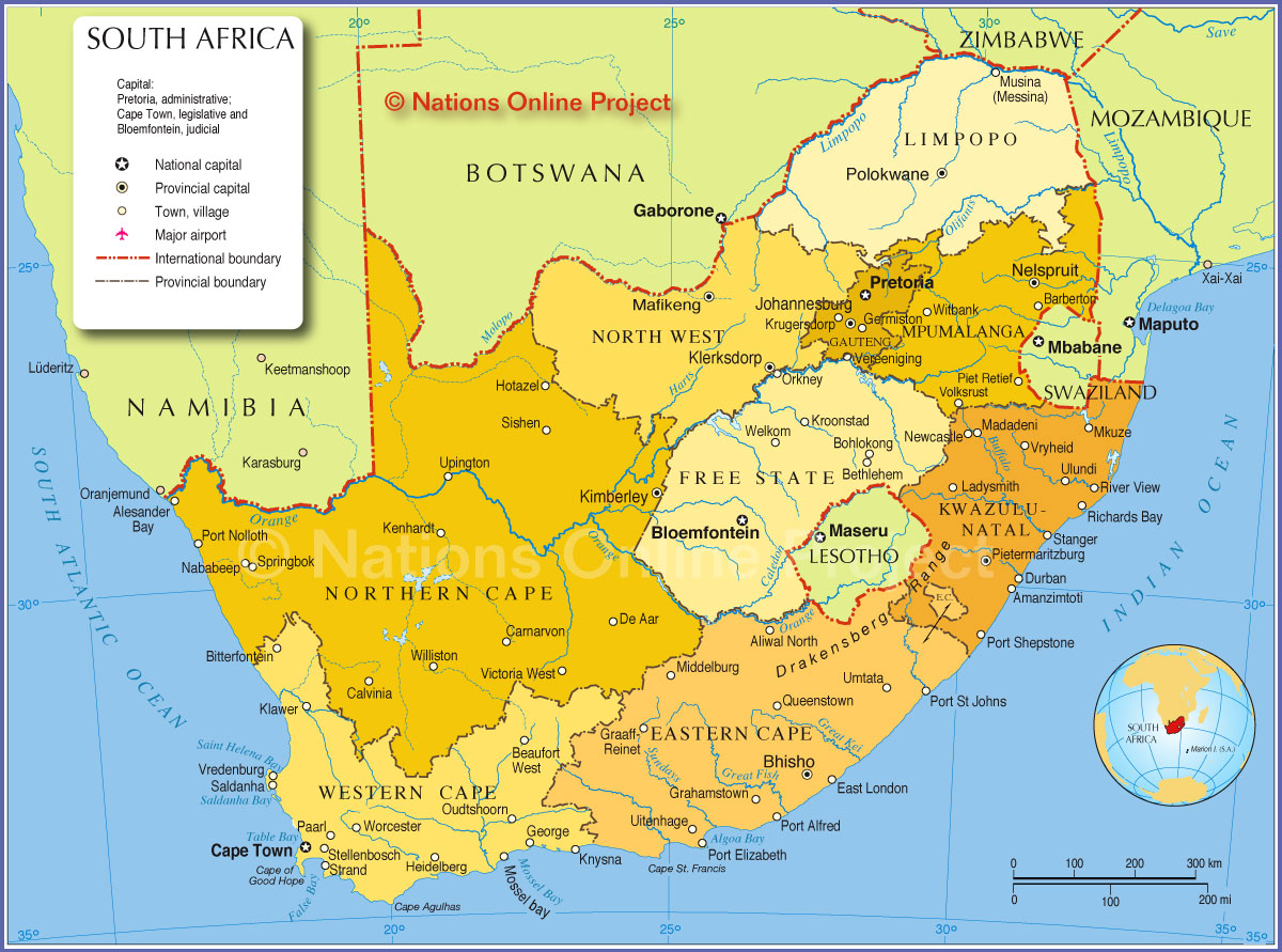 Afrika South_africa_prov_map2
