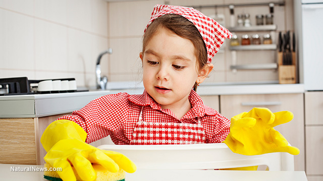 All-natural cleaning remedies that will leave your home smelling fresh... minus the harsh chemicals Child-Girl-Cleaning-Yellow-Gloves