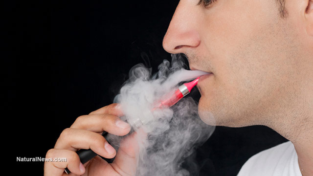  e-cigarettes E-cigarettes loaded with toxic chemicals, study finds Vapor-Young-Man-Smoking-E-Cigarette