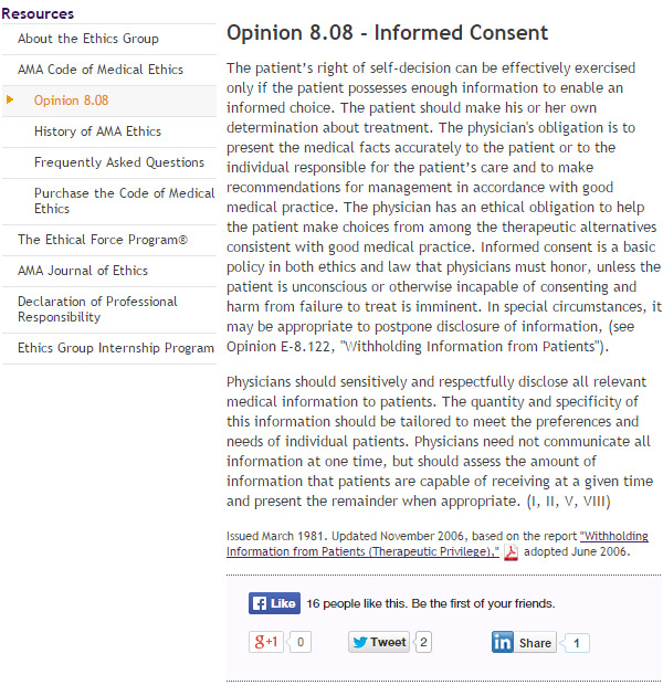  patient Doctors knowingly violate the AMA's code of medical ethics with vaccines Ama-assn-Informed-Consent-2015-02-09