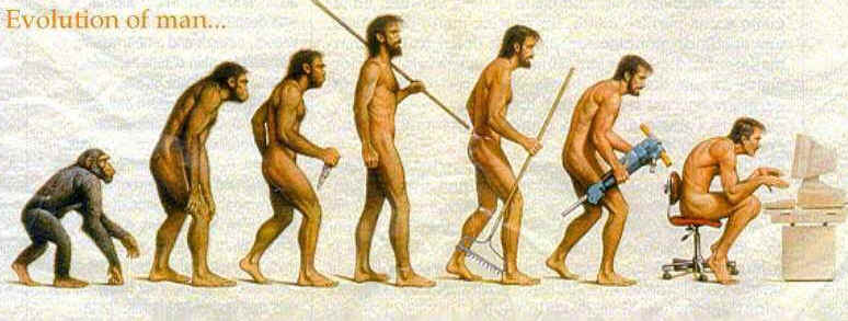 l'evolution de l'homme Evolutionofman