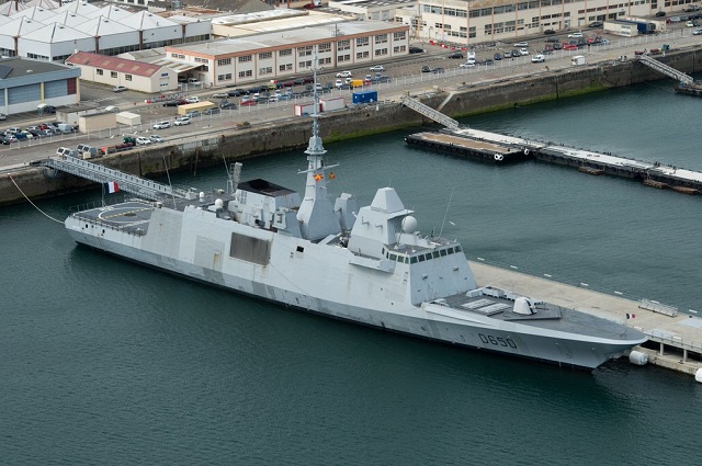 الفرقاطه الفرنسيه Aquitaine فئة FREMM تدخل الخدمه الفعليه  Aquitaine_FREMM_Frigate_Active_Duty_French_Navy