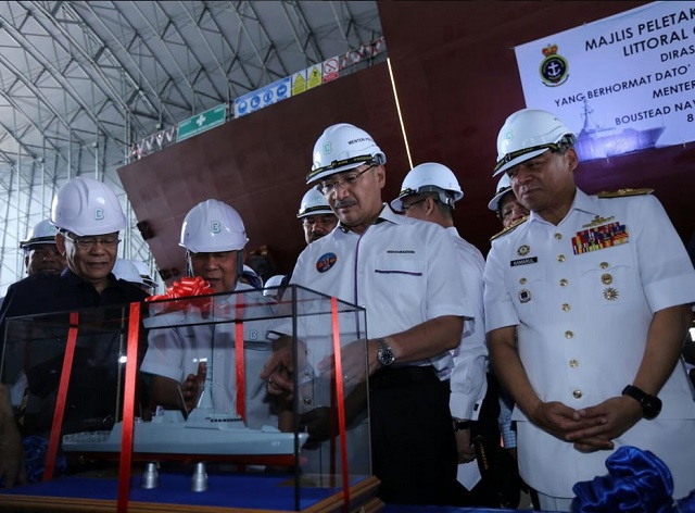 البحرية الملكية الماليزية تنتهي من تصنيع اول كورفيت جاويند محليا Malaysia_RMN_Gowind_LCS_SGPV_Keel_Laying_2