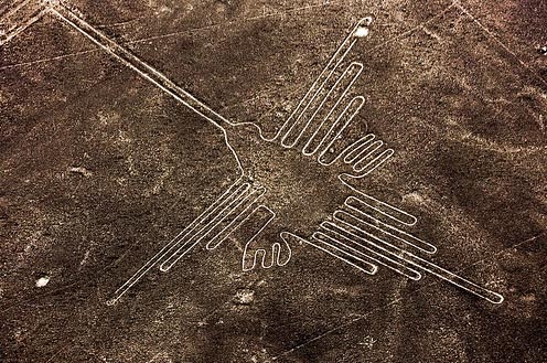 Flying Over The Nazca Lines And Geoglyphs From Ica Peru Nazca_lines_hummingbird