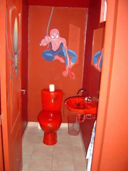 Lisez vous aux toilettes? Spiderman-toilet