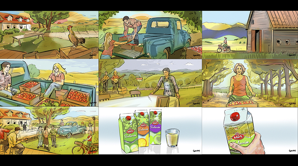 Storyboard Clásico TV-commercial-storyboard1