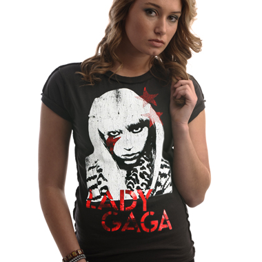  » STYLE VESTIMENTAIRE - Les t-shirt originaux T-Shirt-Lady-Gaga-Amplified-Stars