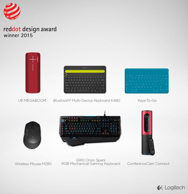 Βραβείο σχεδιασμού για έξι μοντέλα της Logitech LOAGASI2