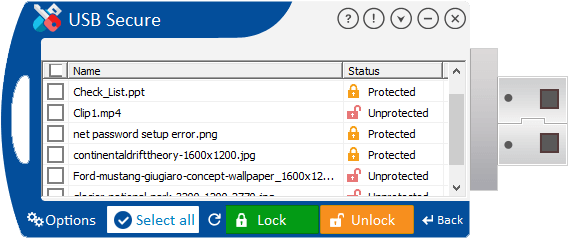 تحميل برنامج حماية الفلاش USB بكلمة سر USB Secure 2.1.7 Usb_secure_screen-4