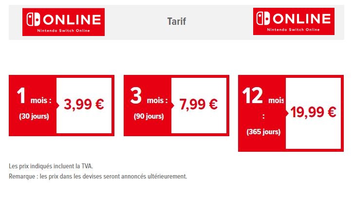 Nintendo Switch Nintendo-switch-online-tarifs