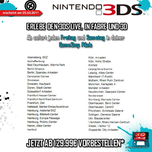 3DS bei Gamestop testen =D 26351