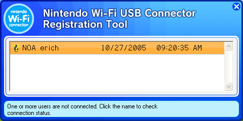 Connection Via le connecteur USB Nintendo Wifi15