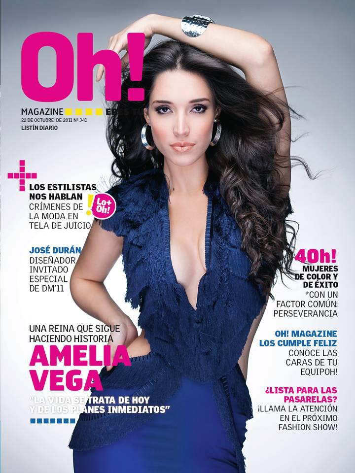 Amelia Vega en revistas Amelia-vega-en-la-portada-de-la-revista-oh-magazine