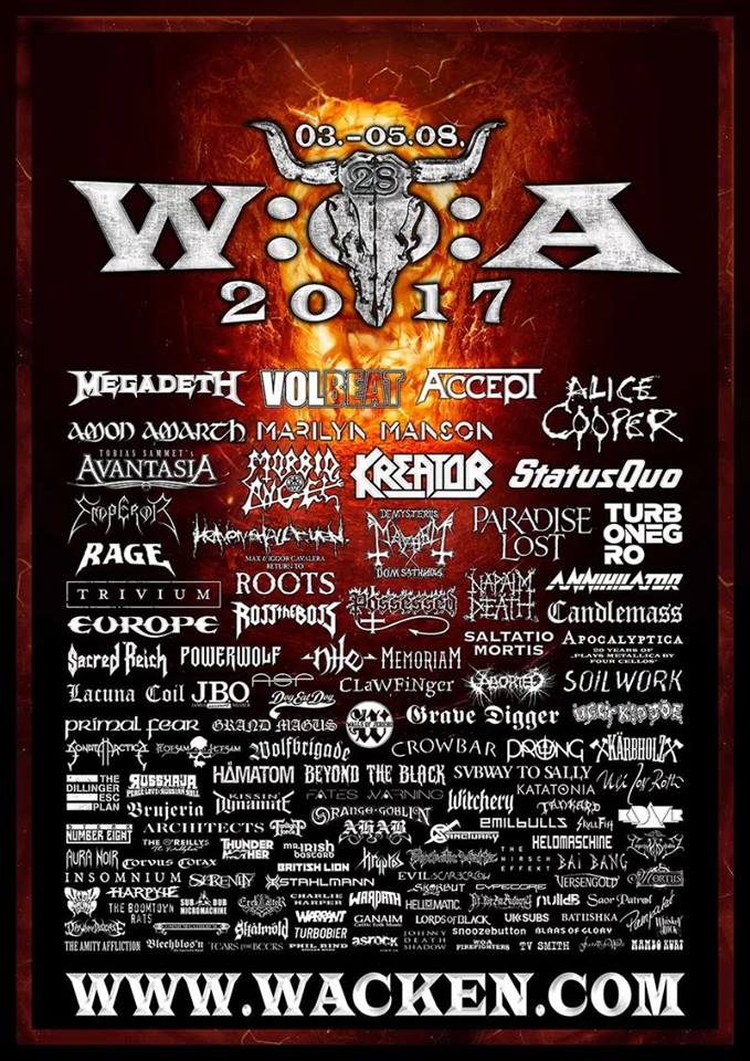 Wacken. Nuevas confirmaciones 18033266_880021935469046_6502521053366199999_n