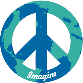 Religous Tolerance  Imagine-World-Peace-4-Magnet-(2947)