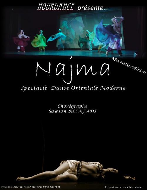 Najma Spectacle Danse Orientale Moderne Affiche%20neutre