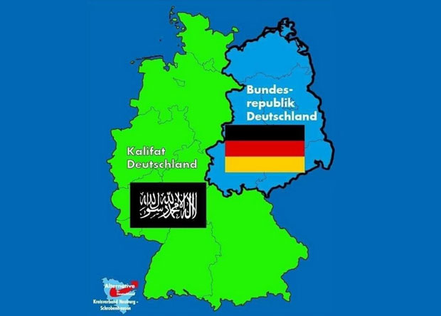 EU izbori : Kalifat Njemačka Afd2