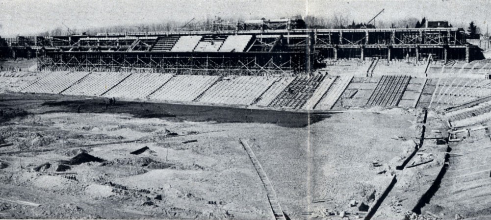 NUEVO BERNABEU ESTADO-DE-LAS-OBRAS-DEL-LADO-OESTE-EL-8-MARZO-1946