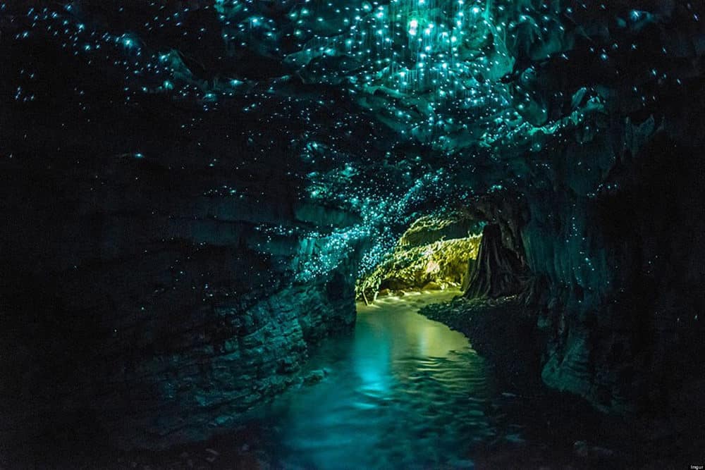Lugares alucinantes del planeta para visitar Cuevas-de-Waitomo-Glowworm-Nueva-Zelanda