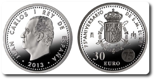 30 Euros, 75 aniversario del S.M el rey, 2013 30-euros-2013-75-aniversario-del-rey