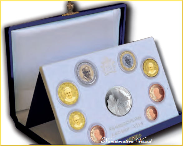 Vaticano 2014 - Nuevas monedas - Coincard, Serie de Valores y Serie Proof Proof2