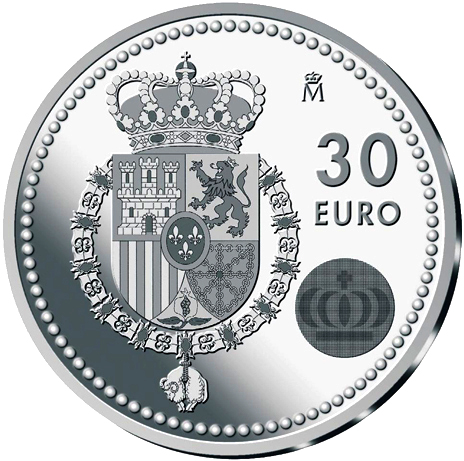 Primera moneda con el busto del Rey Felipe VI Rev