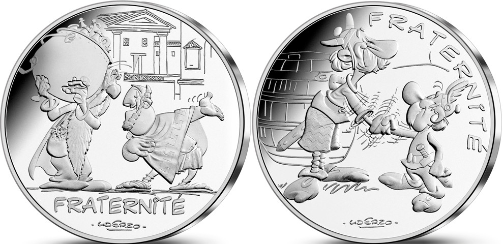 Euros Asterix. Monnaie Paris Fraternidad1