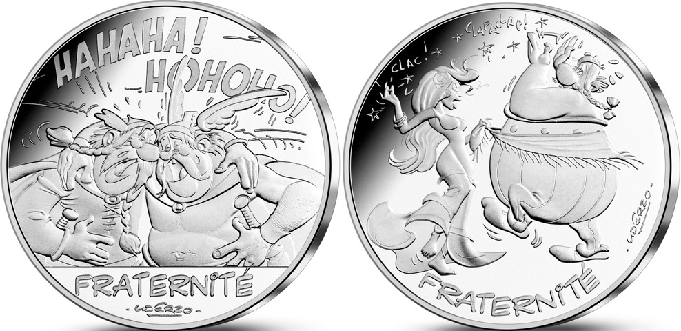 Euros Asterix. Monnaie Paris Fraternidad2