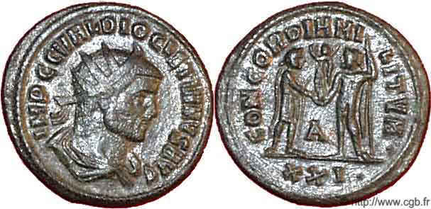 (Ok) Antoninien de Dioclétien (3e officine, Antioche) R04_0255
