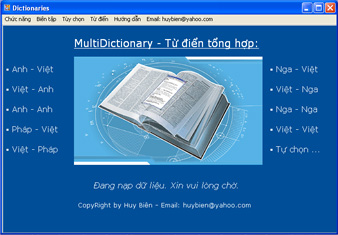 Phần mềm Từ điển Huybien