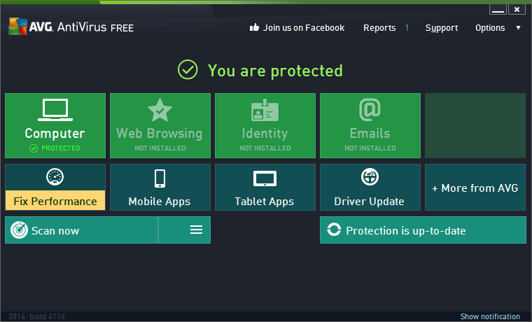 AVG 2014 build AVG-Free