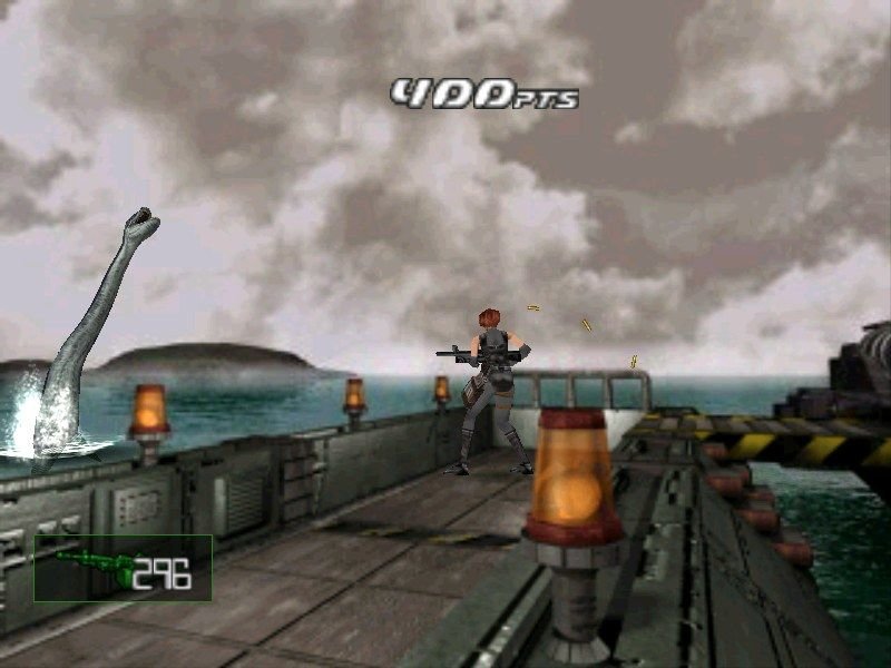 Reseña - [Dino Crisis 2] 42193-dino-crisis-2-windows-screenshot-using-heavy-machine-gun-to