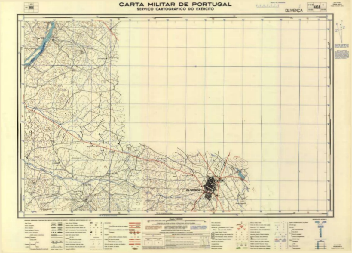 Olivena, Posies e Resolues possveis. Mapa06