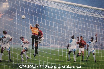 L'OM sur le toit de l'europe ! OMMilan93Corner