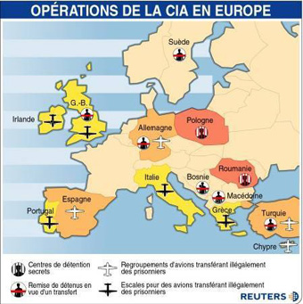 Première sentence contre les vols secrets de la CIA en Europe CIA-EUROPE