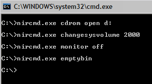  Les CMD MS-DOS Nircmd-commands