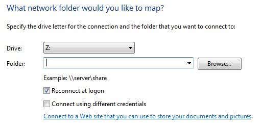 How to Map a Network Drive in Windows Network-folder-map