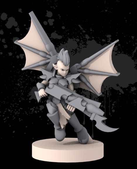 [Onslaught miniatures] Nouveautés - Page 9 Gargoyle%20wip%2001