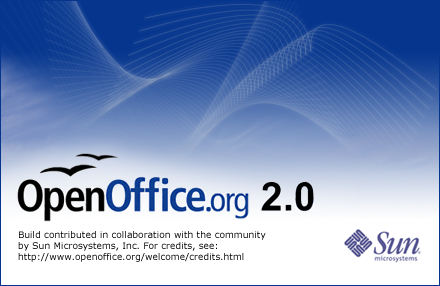 برنامج OpenOffice.org 3.1.0 - Final برنامج معالجة النصوص ويحرر ملفات HTML Splashscreen_w_Sun_Logo